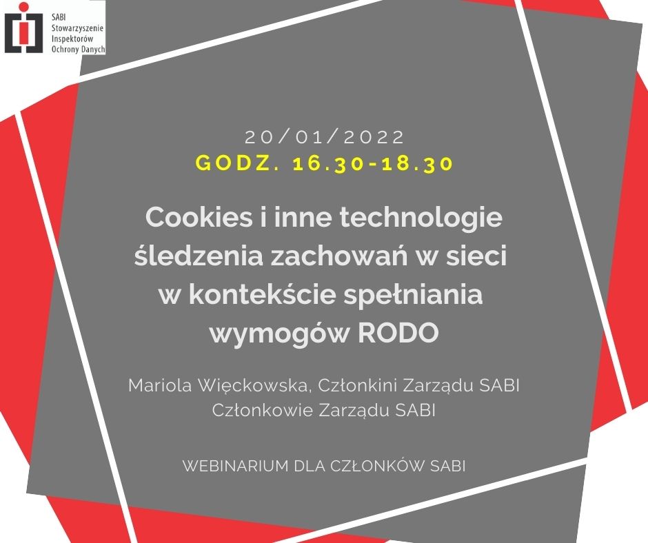 Cookies i inne technologie śledzenia zachowań w sieci w kontekście spełniania wymogów RODO